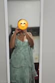 This dress is absolutely amazing! It fits my body perfectly and is so flattering. I have a bigger chest, and I usually struggle to find dresses that fit well in that area, but this one fits like a dream. The fabric is comfortable, the quality is great, and I feel so confident wearing it. Highly recommend for anyone with a fuller bust looking for a stylish, well-fitting dress - Sayona S.