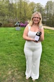 This jumpsuit was the perfect comfortable and stylish outfit choice for my college graduation. The material was soft and comfortable, and did not rub or irritate any areas. The material is high quality, and not see through for being white! I purchased a size Large, and it was true to size. I am 5'4 in height and about 184 pounds right now. I was very pleased with not only the quality of this outfit but how it made me look, which really brought confidence to my special day! - Hannah S.