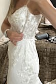I'm 5'6. Around 125-130 lbs. B cup. weight fluctuates a lot! Definitely too loose all around, especially the bust area. Sizing down to a size 2. Pretty dress! - Carsyn B.
