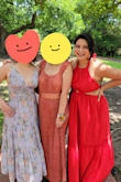 I wore this to a casual garden party while about 6-7 months pregnant and felt SO cute. Most maternity dresses made me feel so frumpy, but with this, I just sized up and felt amazing and adorable and glowing. Perfect length for me (5'10). I wore stickies instead of a bra, and it was fine. - Christine V.