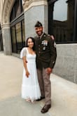 I loved this dress so much. It was a bit big in the chest area; however, a strapless push up was all that was needed to make it fit better.
No alterations and hardly any steaming required. - Kailee D.