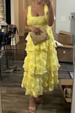 I have never received so many compliments on a dress before! I had a wedding in Florida to attend, and I saw someone on TikTok wearing this dress and immediately bought it. This was my first time ordering from Lulus also, so I was a little skeptical if it was going to fit true to size or not. I ordered it in a size medium because I wanted it to be a little tighter in the chest area. The fabric was nice; the flowers didn't budge, and the length was perfect for myself! Immediate purchase!!! - Shannon K.