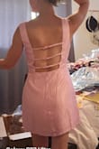 I ordered both sizes small and the medium. With my height the medium was preferred for length and the small was the preferred fit but just a tad too short on me. The photo is of the medium. - Chelsea P.