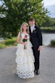 Lots of compliments on this beautiful floral dress. The bust was a little big and shoulder straps were a little long, we had to take them in. But otherwise fit beautifully. - Jenna L.