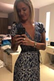 SUCH a comfortable dress! Loved that it could be tied a little tighter for a more risque dinner date night style! Paired perfectly with white heels! - Veronica V.