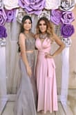 This is a wonderful and beautiful dress I really love it . Fit perfect and the material is perfect . Very elegant dress. - Liliana