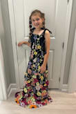 Couldn't zip up my 33 inch bust, and something just wasn't right about the straps. Otherwise, gorgeous dress. Another dress my daughter couldn't resist. - Jody L.
