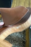 I purchased the Jaylani mule in both brown and black in April 2025. Wore the brown pair for the first time last night. I put them on in the hotel room and went downstairs to the hotel lobby. Had them on a total of less than 5 minutes. While walking through the hotel lobby I heard a ripping sound. I literally walked right out of the left shoe. The entire side of the shoe fell apart. The accent gold studs even fell off as they are glued on and not nailed through the material into the shoe. Lol. Tried to start a return but it is now past the the 21 day window. Defect, or just very cheaply made. - Taimi B.