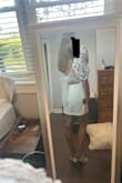 I'm obsessed with this dress!! It's so beautiful and will be perfect for my engagement photo shoot. I'm glad I read the reviews because I'm typically a small but ordered a size up and it fit great! - Alyssa H.