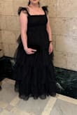 I love this dress! It is so beautiful, fits true to size and it is very comfortable. I have never received so many compliments! I think I'm buying it in pink as well. I highly recommend. - Mariana G.