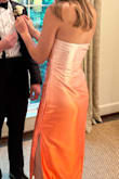 Daughter's SR prom features a variety of dresses/lengths, and this fits in very well. Held up well throughout the night, not too many wrinkles. As a strapless dress, it stayed put with no issues of sagging. Many ways to style it. I can see this dress being worn more in her future, which is great! - Courtney M.