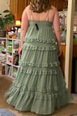 I loved this dress! I ordered six dresses for prom and fell in love with this one, but it was just too tight to be comfortable at all or move in. The straps were also quite uncomfortable, holding up the weight of my chest. With the shape of the cups not being able to wear a bra or a sticky bra without it showing the support was left to the straps. I was super sad when I couldn't order another size up, so I settled for one of the other dresses I ordered. - Morgan B.