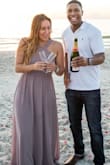 I absolutely LOVED the color... the dress is so light and it fits perfectly! It also ended up being the dress my fiance proposed to me in, so it has an extra special place in my closet now! - Devon R.