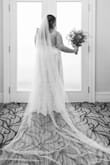 I got this wedding dress for $99 for my wedding back in May 2022. I did a little elopement wedding with just my family, and the dress is definitely see through so I had a slip added to it, which I'm happy I did. It's beautiful and I felt like it flattered me and my body - Natasha L.