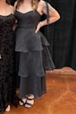 This dress was perfect for a banquet I attended! I got sooo many compliments on it. I would say it is true to size. The straps are a little uncomfortable because they are the only thing keeping the top up so they have to be tied tight. - Brittney W.