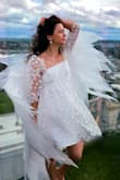 I bought it for the white party. Very charming dress and very elegent!
It's a liitle loose around bust area but I wouldn't change the size (got size S). And watch out for the hem of the dress. It flies up in a strong wind. - Anastasia M.