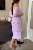 I read the positive reviews so I wanted to try this dress, especially since it seems like it'd be forgiving on my postpartum figure. It was too forgiving aka way too shapeless and boxy. The material wasn't soft. I did love the lavender color though! Ended up returning. - Shelby C.