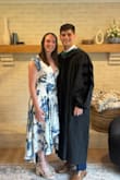 Wore it for my husband's medical school graduation! It was incredibly comfortable and gorgeous. Very lightweight. Probably my favorite dress I own. The middle does come down a little far, so you might need a pin, definitely can't wear a normal or strapless bra with it or they'd show. I ordered both a medium and a small since I run between sizes, and the small ended up fitting perfectly without being too snug. Still more than enough room throughout. If you're in between sizes, I would go down - Samantha H.