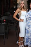 Wore this dress for my wedding rehearsal. Totally recommend this dress. Good quality and isn't see through at all. - Nicole H.