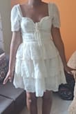 For the most part, the dress fit well. A few alterations are to be made due to the upper part of the dress being a little big. - Miranda D.