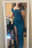 Love the fabric and length, and color! Straps do slide off, but otherwise great. - Emily C.