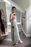 This dress fit perfectly! The length was perfect, and I was able to boogie on the dance floor! Highly recommend the stress as a wedding guest - Chaela L.