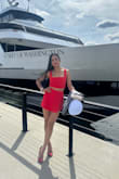 Absolutely in love with this fiery red romper! The color is bold, vibrant, and turns heads instantly. The lace-up back adds the perfect touch of flirty elegance, and the fit is incredibly flattering, snug in all the right places without feeling tight. It's comfortable enough to wear all day, even in heels, and perfect for a yacht party or summer event. Got so many compliments and felt confident the entire time. Highly recommend this if you want to feel effortlessly sexy and classy! - Gaiz L.