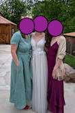 This dress was the perfect fit for someone who generally runs taller and less busty. The adjustable straps in the back made this look tailored to my body. Wore for a friend's wedding with a formal dress code. - Heidi G.