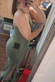 I Originally bought this for a wedding (as a guest) but ended up getting something else instead. For whatever reason, I ordered a small when I know I am a size medium. It was very tight. Although It felt great!! It just wasn't so flattering around my belly area. I decided not to return it in hopes of me losing a few pounds and being able to wear it on a night out with my fiance. I would definitely recommend this dress to others. But do not down size. - Emily P.