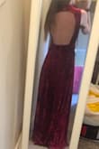 The material is great quality! And the small size is still long enough for me to wear heels. I also love that the waist has some stretch to it so I will be comfortable while dancing. - Emily P.