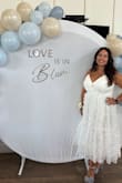 I wore this dress to my bridal shower and absolutely loved it. I felt like a total princess. It's even more stunning in person, and I got so many compliments! The adjustable straps were a great touch for getting the perfect fit. Highly recommend for any bride-to-be or special occasion! - Nidia P.