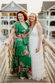 I loved the gentle, romantic, slightly Bohemian look of the lace. I had someone alter the straps to make them tighter, hemmed to my length because I was barefoot, and removed the really hard netting under layer but left the softer layer. It was perfect walking downstairs and on the beach. My sister also wore a Lulu's dress! - Genevieve V.