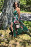 This dress is absolutely gorgeous!!! The color!! The style!!!
It was long but that's because I really don't like to wear high heels. I did get it tailored and made it shorter and also I made the cut a little higher!!!! Everyone complimented my dress!!! - Mirvat F.