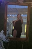 I received so many compliments on this gown!! I loved how elegant and sexy it felt. The open back is one of my favorite aspects of the dress along with the leg slit. I did have to get it tailored to tighten the strap, bust, and waist. - Logan B.