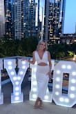 This dress was so comfortable and fun to wear. The fabric is thick and good quality. 10/10 recommend. I'm between sizes (S and M) and would have been fine in either size. - Nicole H.