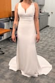 The dress I ordered came super fast. True to size however straps were long (for my body) got it altered and everything else on the dress was perfect. - Ashley W.