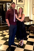 This dress fit me perfectly. I'm pretty small on top but thick in the hips and thighs, so this cut was perfect for me! :) It was honestly pretty comfy too! - Paige W.