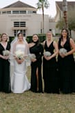 Zipper was horrible quality, broke after trying on just twice. My seamstress had to fix it to avoid a disaster on wedding day. Other than that, dress was super flattering and comfortable! - Allana R.