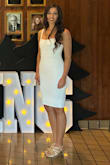 This dress is beautiful and it was perfect for graduation. I definitely will be wearing this again for my bachelorette party! - Juliann H.