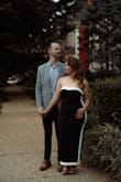 I got this dress for my engagement photo shoot and it was the moment!! It flattered my figure and didn't inch down at all. It was super comfy and I felt beautiful in it! I wore a shapewear piece underneath as well that provided additional support. - Caralee L.