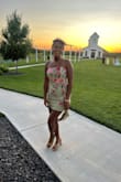 This was the perfect match for "garden" themed wedding! I received so many compliments, and it snugged me in the right places without being too tight. I ended up with a size (L) to be sure I had room for movement.. a little loose without a bra around the bust area, but with a bra, it fit perfectly. - Mayah S.