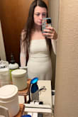 I really loved this dress, it is gorgeous, and fully lined, feels high quality. However, I am sending it back to get a medium instead of a small. Lulus recommended an extra small to me, but a small was far too tight. It clung to my belly in an unflattering way, in a way I don't think a Spanx was going to fix. I'm very hopeful for the medium though. - Loryn L.