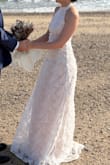 It was perfect for my beach wedding! Everyone was complimenting my dress. Looked soooo beautiful. Fitted perfectly. Color was soo pretty for wedding on beach (looked more natural, didnt look too bright white). Flower details were shining on photos. Skirt was just perfect. Not too long not too short. But perfect for windy beach wedding. It was blowing on the wind. Oh and I didnt wear high heels since I was doing the wedding on sand so keep in mind that if you wear it with high heels, the length is gonna be shorter. - Tumenjargal S.