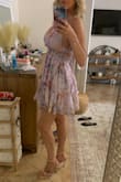 This is the perfect summer dress! I wanted something flowy and floral, and this exceeded my expectations. I was nervous about how the top would fi,t but it covered everything perfectly. The material is so soft and light. Colors are true to the photos. I'm 5'7" and did not find this too short. Love! - Lauren V.