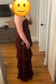 Never been more excited to be an outfit repeater!! Fits like a glove, the color is super chic, and can be worn in all seasons. At 5'2", the length was a tiny bit long, but most dresses are at my height. With heels, I was fine, just letting it graze the floor. - Hannah B.