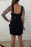 Love this little black dress. Fits perfectly! Not too tight and a little stretch to it.

The fabric feels soft against the skin and is good for dancing. - Nicole H.
