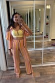 The Crochet Knit Cover-Up Set fits perfectly and is a great match with my yellow bikini. I am taking it with me to my Italian holiday. 100% recommended. - Nidhi M.
