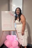 This dress is super cute and worked out great for my bridal shower! True to size and has some stretch to it. - Montgomery S.