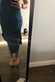 I love this dress - it fits really well overall and the top part is beautiful! I was so excited to wear it for the 4th of July. But I have to be honest, the bottom part has a strange finish. It fits fine, but the way it's sewn or hangs just looks a little off, and it made me feel a bit self-conscious. I might wear something else instead. Still a pretty dress, just wish the bottom looked as polished as the rest! - Denise G.