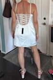 Fits great, looks super cute, quality is nice, going to use it as my reception dress - Galina A.